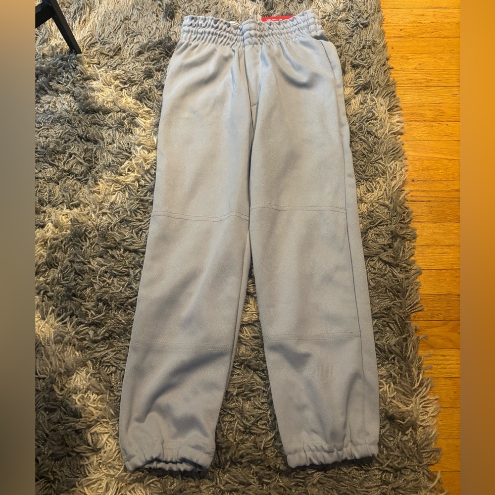 Kids Light Gray Baseball pants